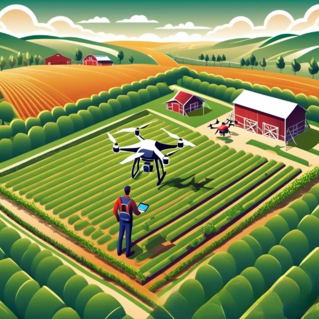 Aerial survey using drones